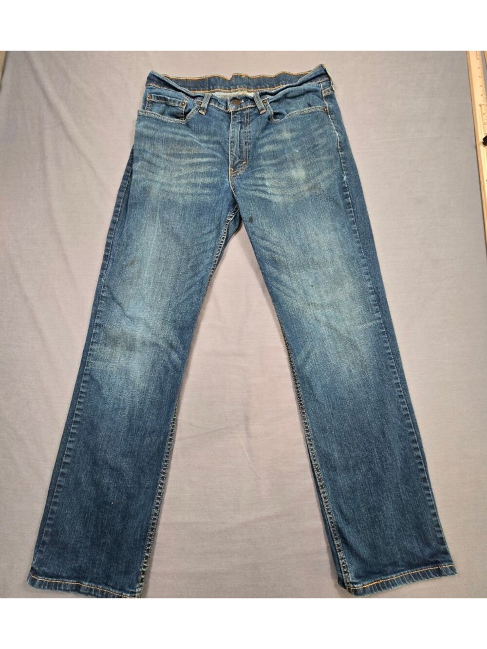 Levis 514 Mens Blue Straight Leg Denim Jeans W34 L32